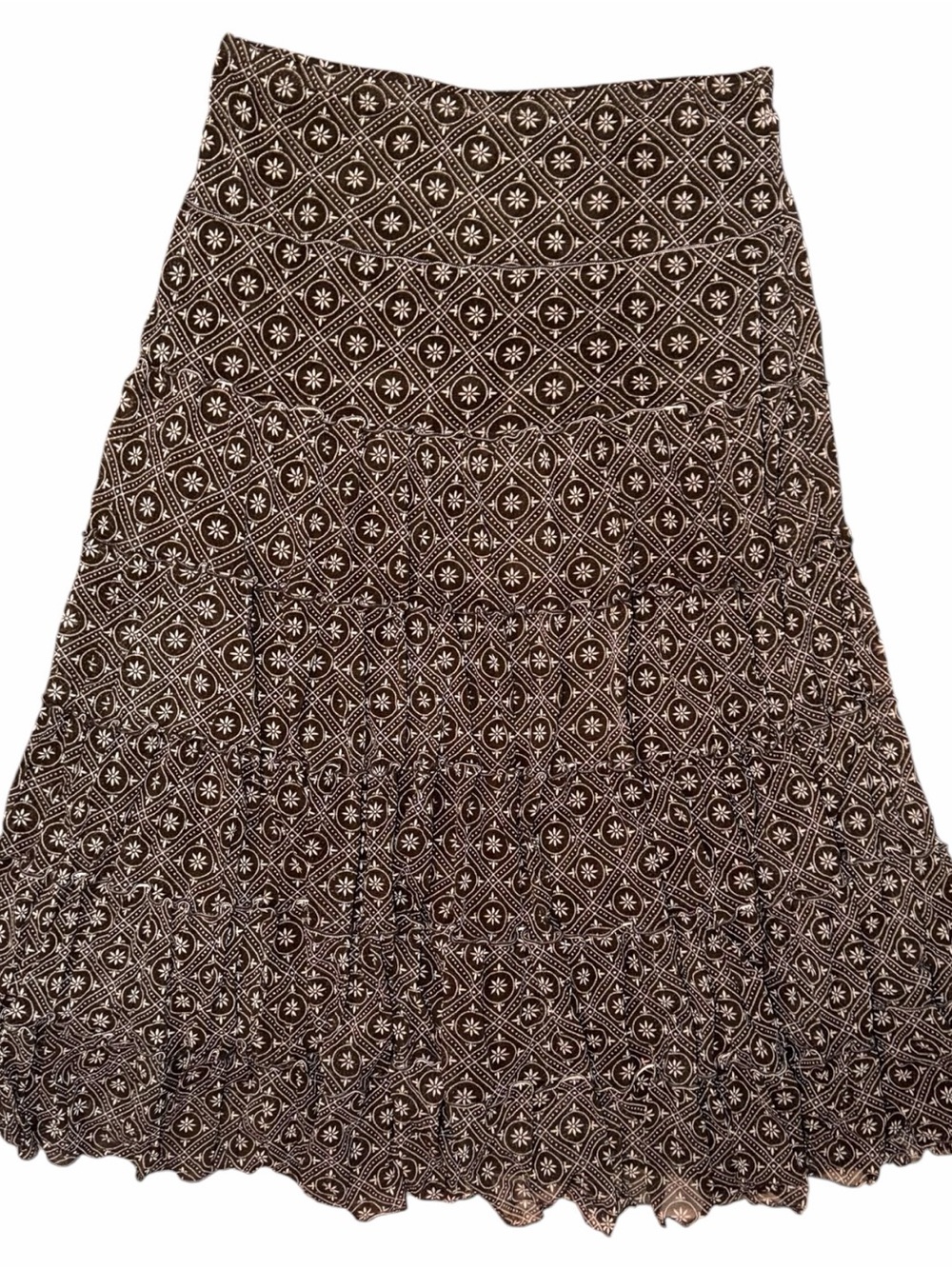 Y2K Vintage Micro Mesh Tiered Midi Skirt
